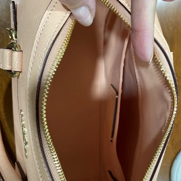 Coach Rowan Satchel Crossgrain Pink Leather with Leather Wallet LIKE NEW! - Picture 8 of 11